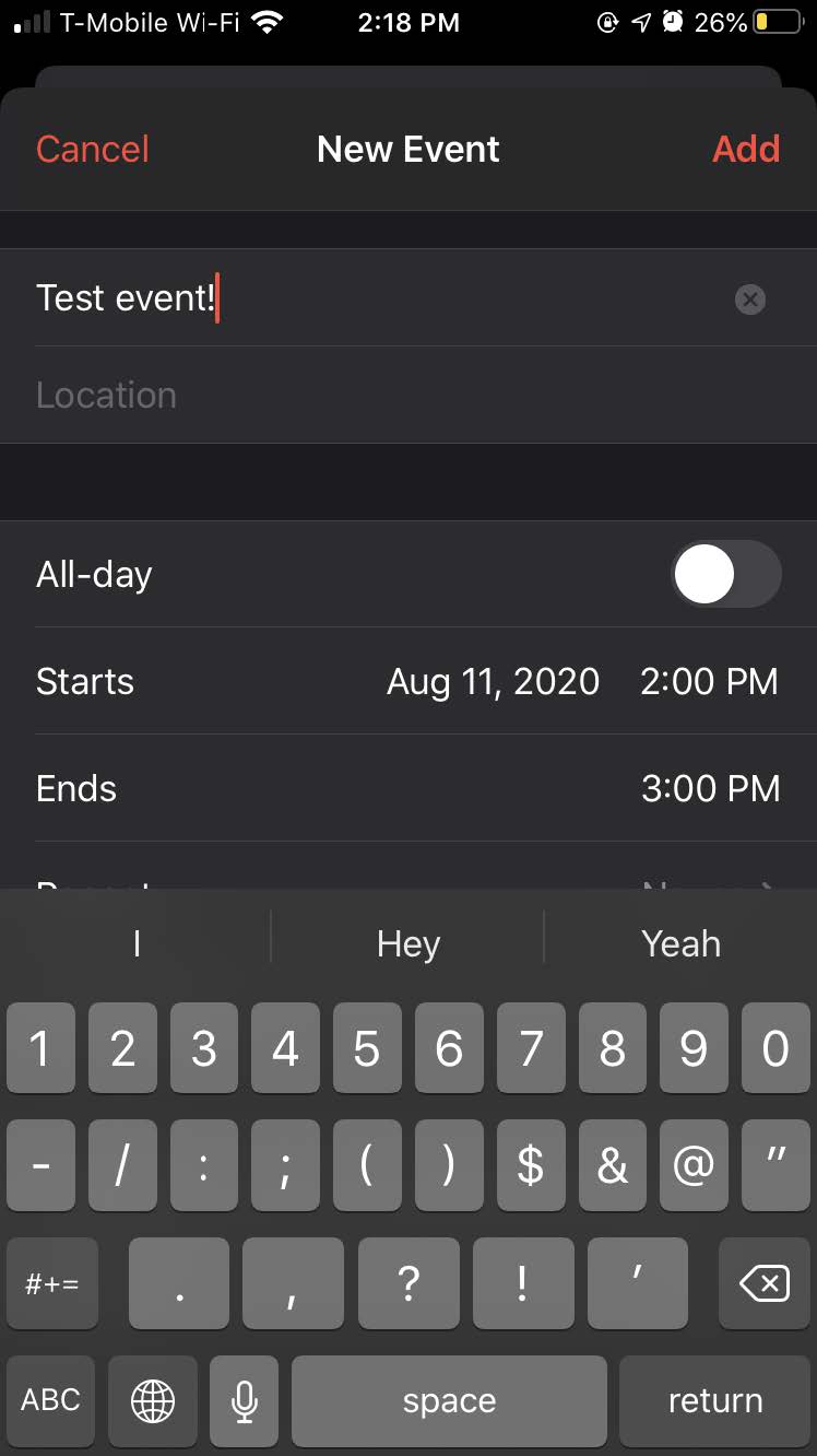 Candoo How to Create a Calendar Event iOS CandooTech